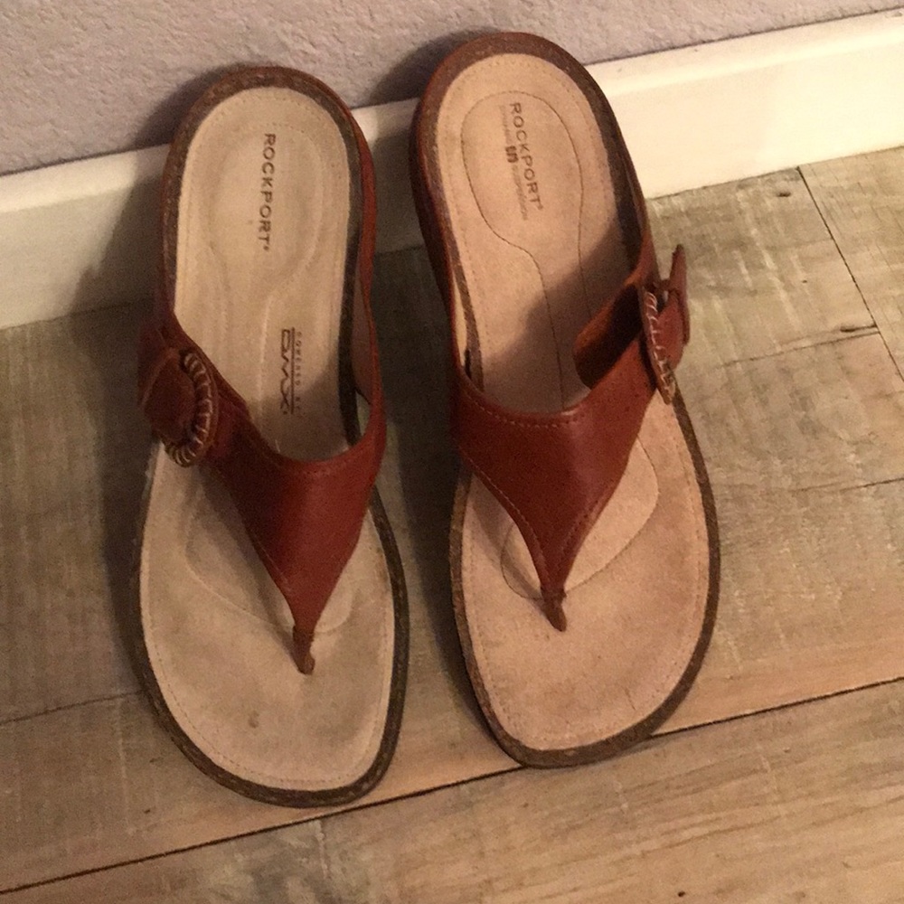 Cool Rockport Chestnut Sandals Size 9